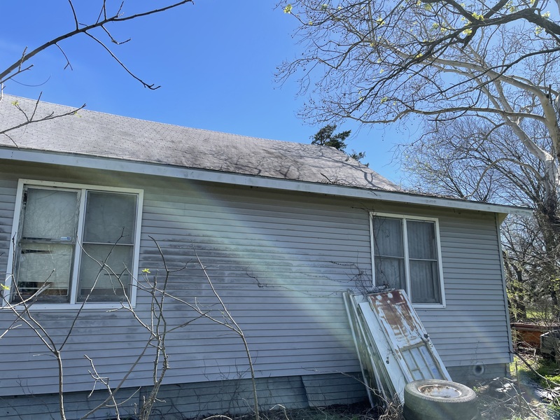Back of the house with original roof.